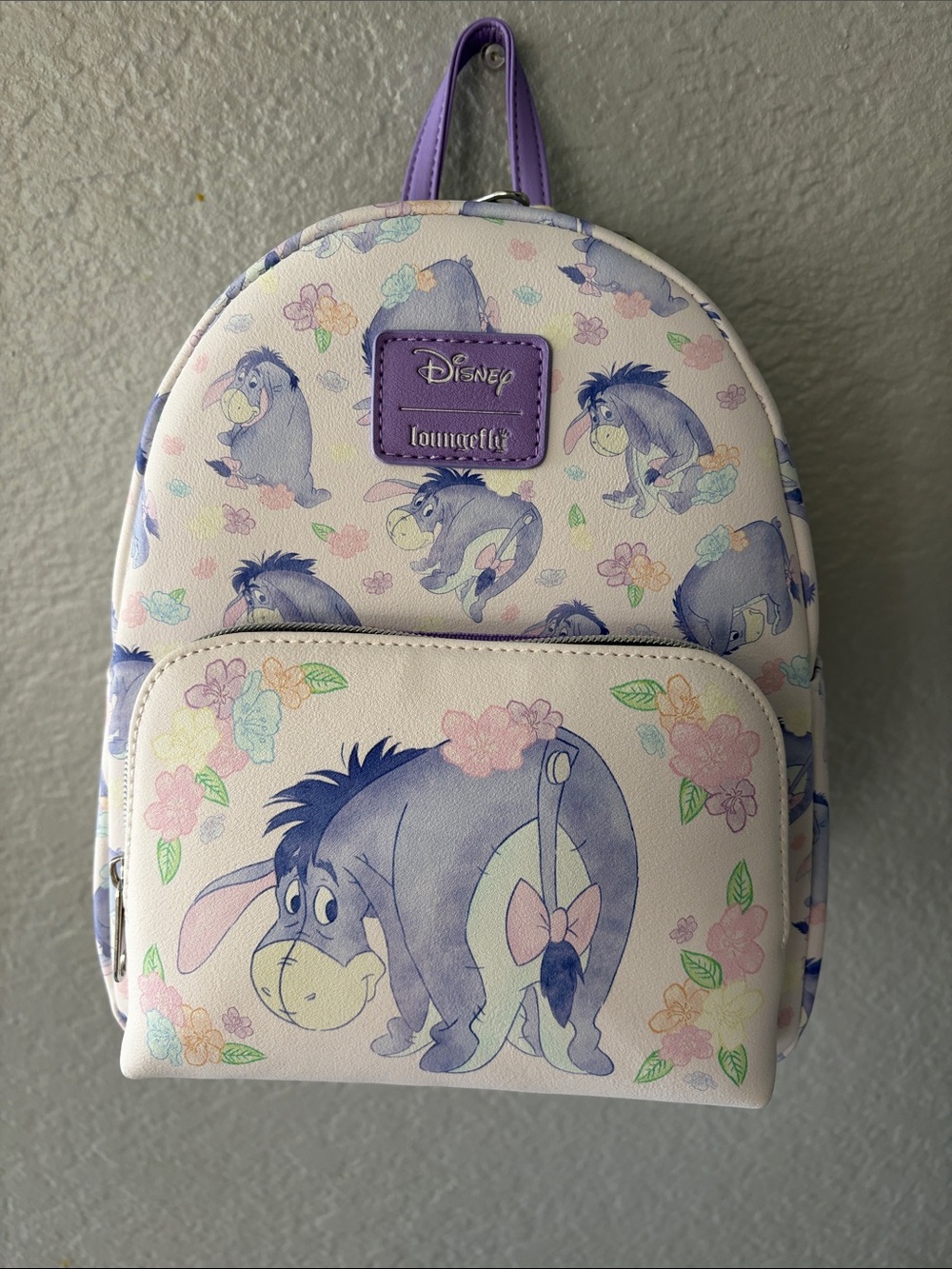 Loungefly Disney Eeyore Pastel Purple & Pink Mini Backpack